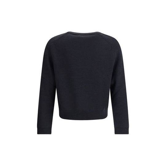 Our Legacy Wahre Rundhalsausschnitt in Off Black Rustic Merino