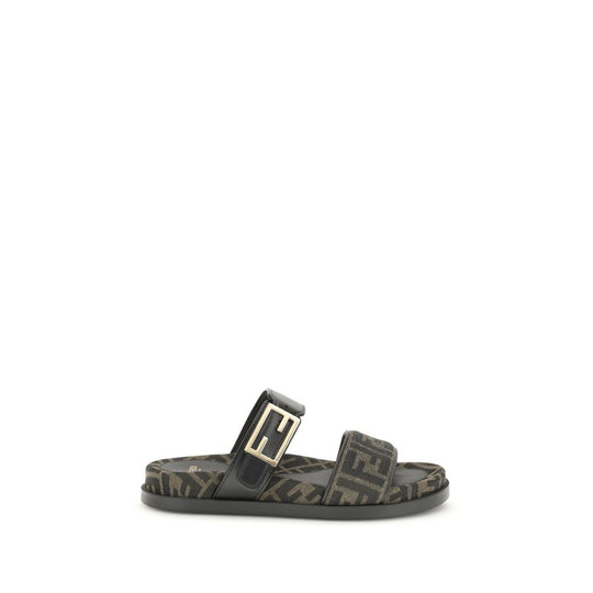 Fendi FF-Stoff-Sandale