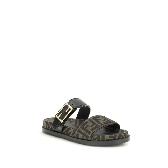 Fendi FF-Stoff-Sandale
