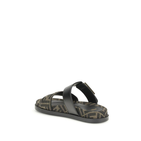 Fendi FF-Stoff-Sandale