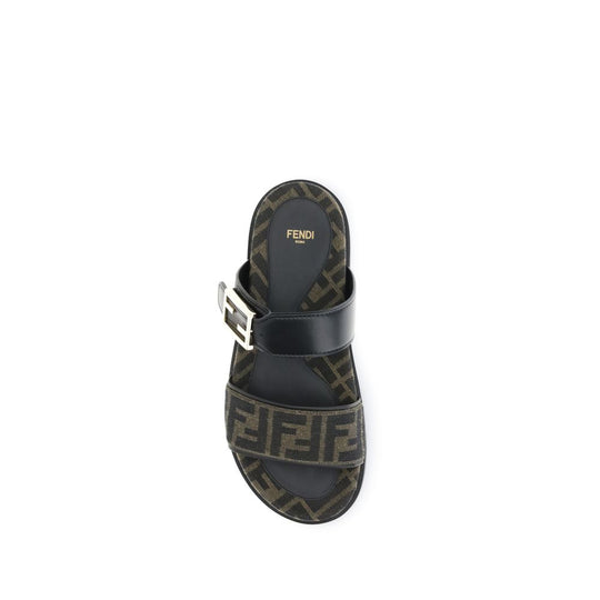 Fendi FF-Stoff-Sandale