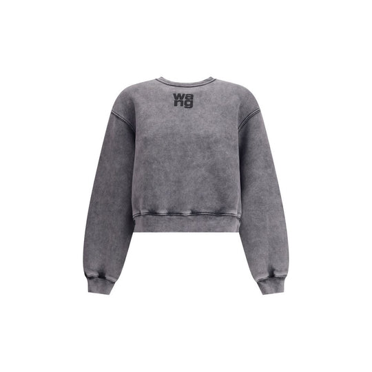 Alexander Wang Sweatshirt mit geprägtem Logo im Rundhalsausschnitt