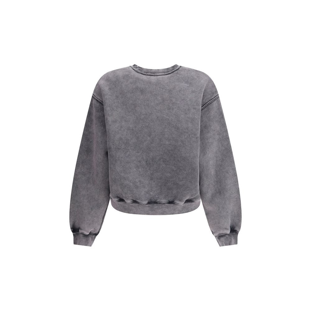 Alexander Wang Sweatshirt mit geprägtem Logo im Rundhalsausschnitt