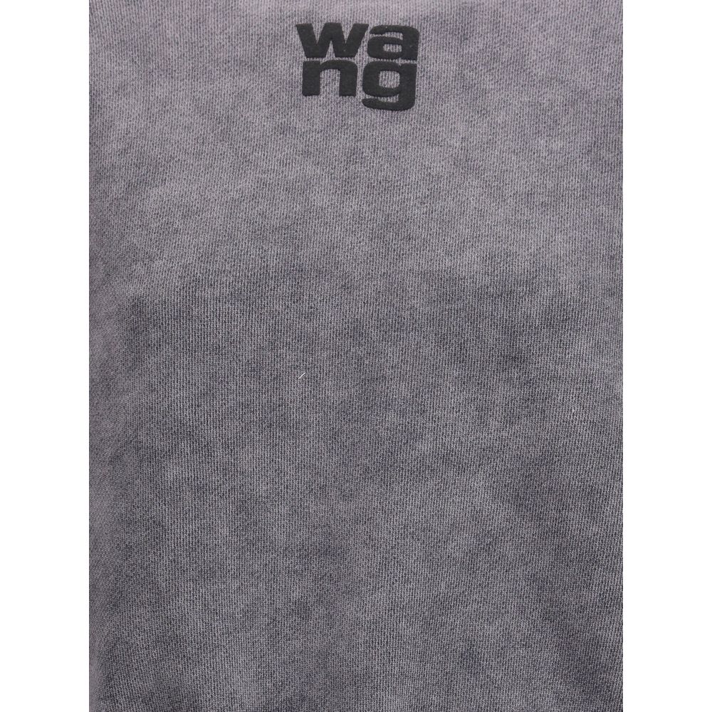 Alexander Wang Sweatshirt mit geprägtem Logo im Rundhalsausschnitt