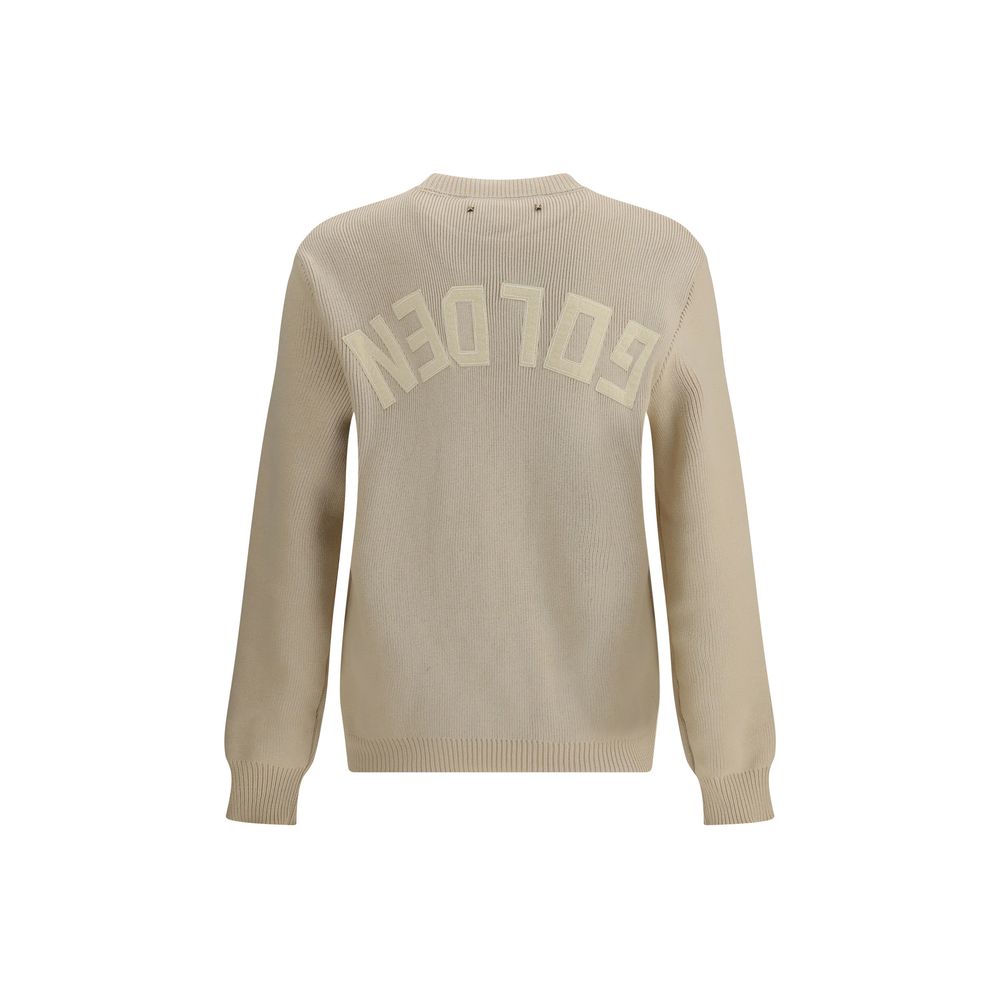 Golden Goose Beigefarbener Pullover aus Rippstrick