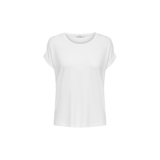 Only T-Shirt aus weißem Polyester