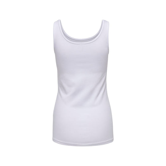 Only Weißes Baumwoll-Tank-Top
