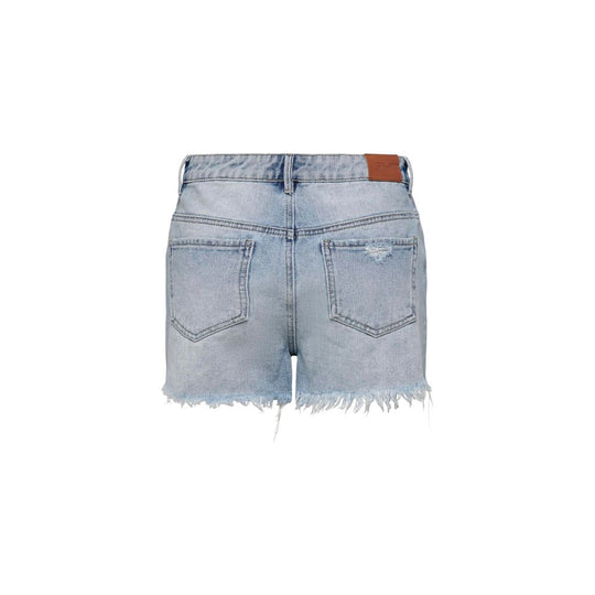 Only Hellblaue Baumwollshorts