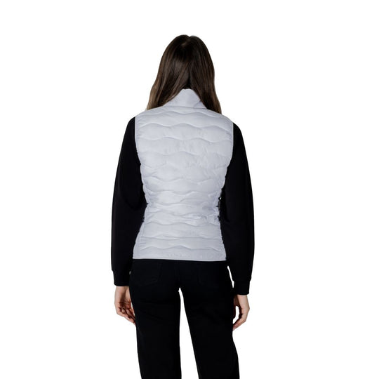 EA7 Emporio Armani Weiße Polyester Sleveless Jacke