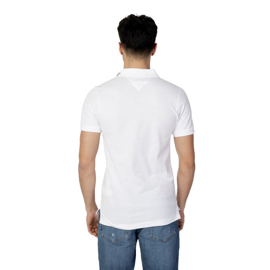 Tommy Hilfiger Jeans Weißes Baumwoll-Poloshirt