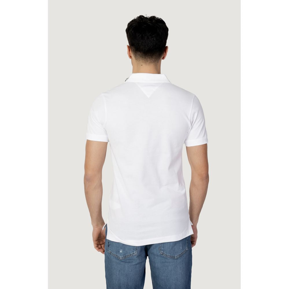 Tommy Hilfiger Jeans Weißes Baumwoll-Poloshirt
