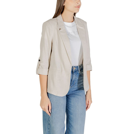 Only Beige Leinenblazer