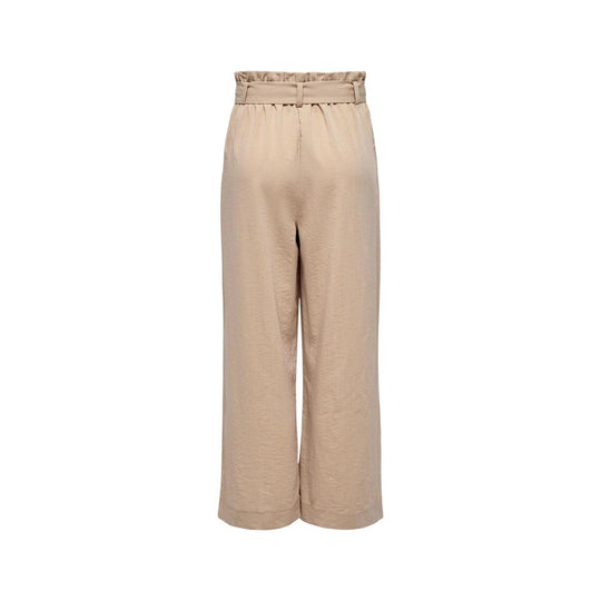 Only Beige Viskose-Hose