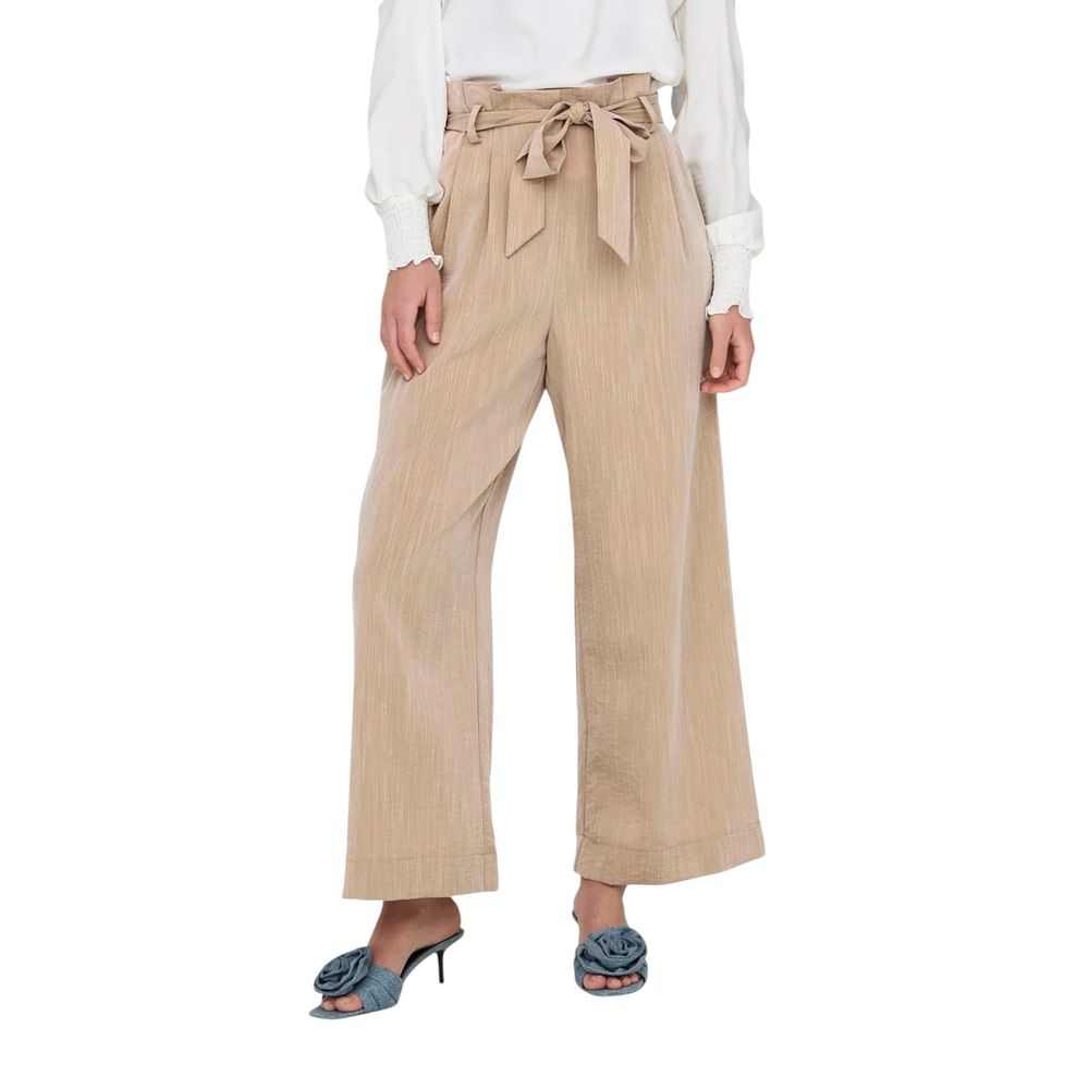 Only Beige Viskose-Hose