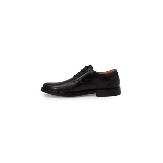 Clarks Schwarze Leder Oxfords und Derby
