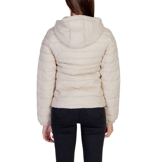 Only Beige Nylon Jacken &amp