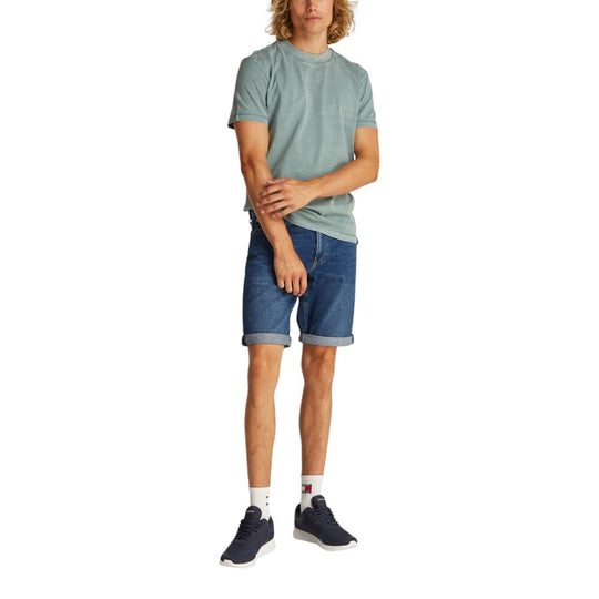 Calvin Klein Jeans Blaue Baumwoll-Bermudas