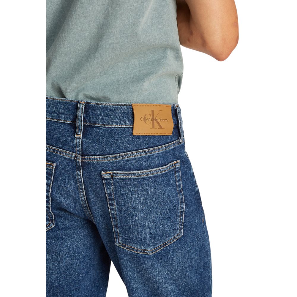 Calvin Klein Jeans Blaue Baumwoll-Bermudas