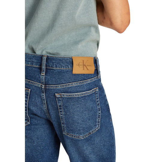 Calvin Klein Jeans Blaue Baumwoll-Bermudas