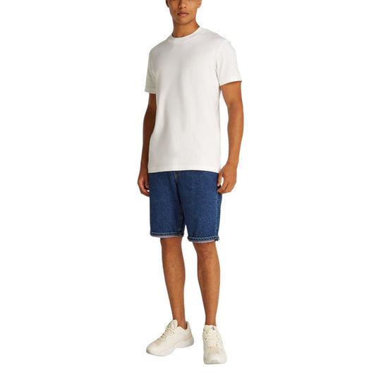Calvin Klein Jeans Blaue Baumwoll-Bermudas