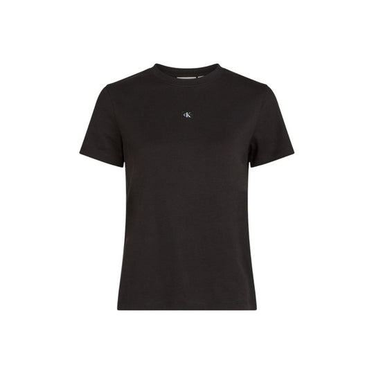 Calvin Klein Jeans Schwarzes T-Shirt aus recycelter Baumwolle