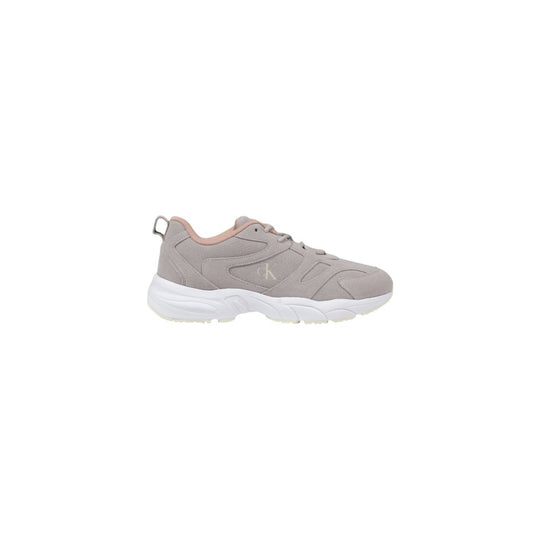 Calvin Klein Jeans Graue Kunstleder Sneaker