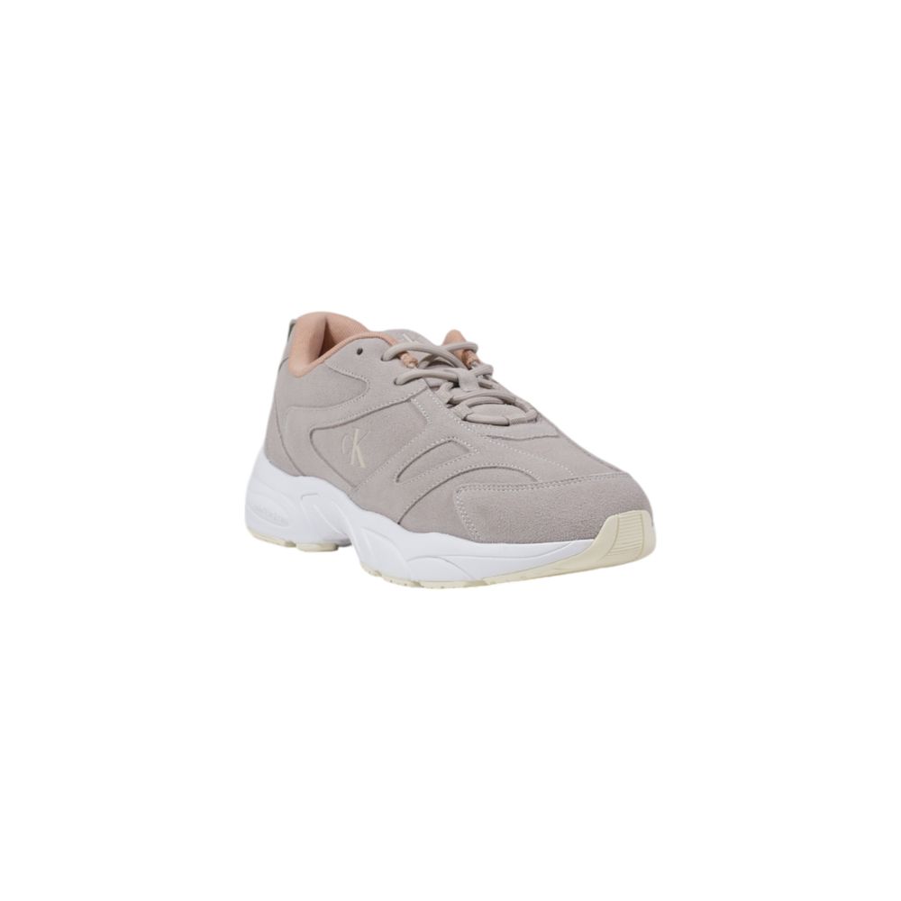 Calvin Klein Jeans Graue Kunstleder Sneaker