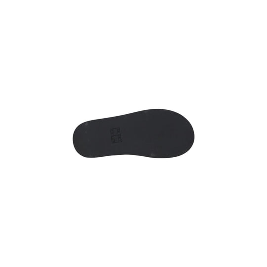 Tommy Hilfiger Jeans Schwarze Leder-Sandale