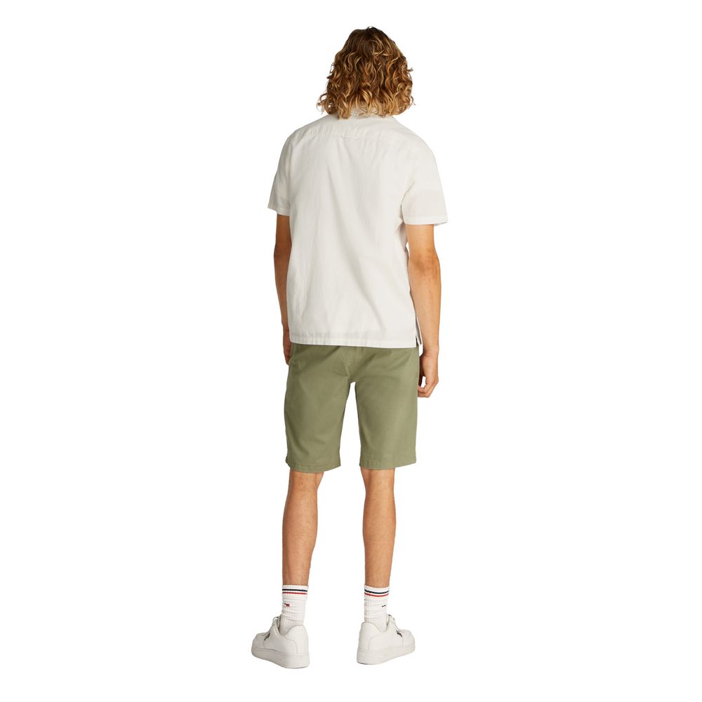 Tommy Hilfiger Jeans Cremefarbenes Baumwollhemd