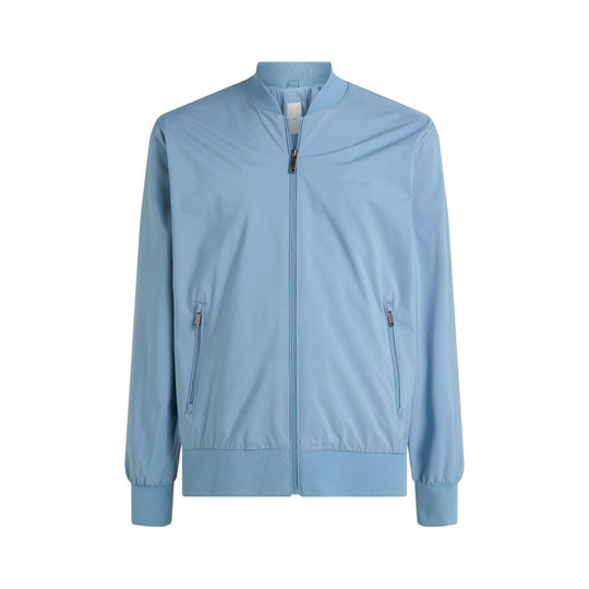 Calvin Klein Hellblaue Jacken aus recyceltem Polyester &amp