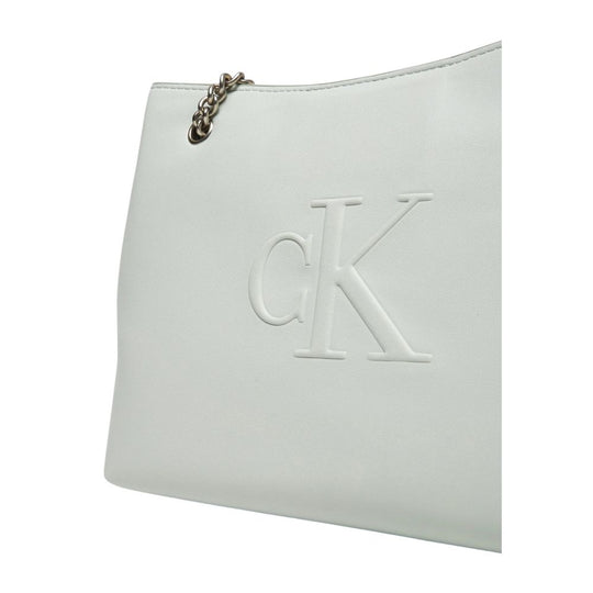 Calvin Klein Jeans Graue Polyethylen-Handtasche