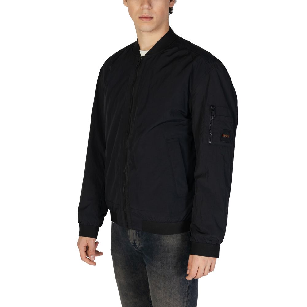 Hugo Boss Schwarze Polyamid-Jacken &amp