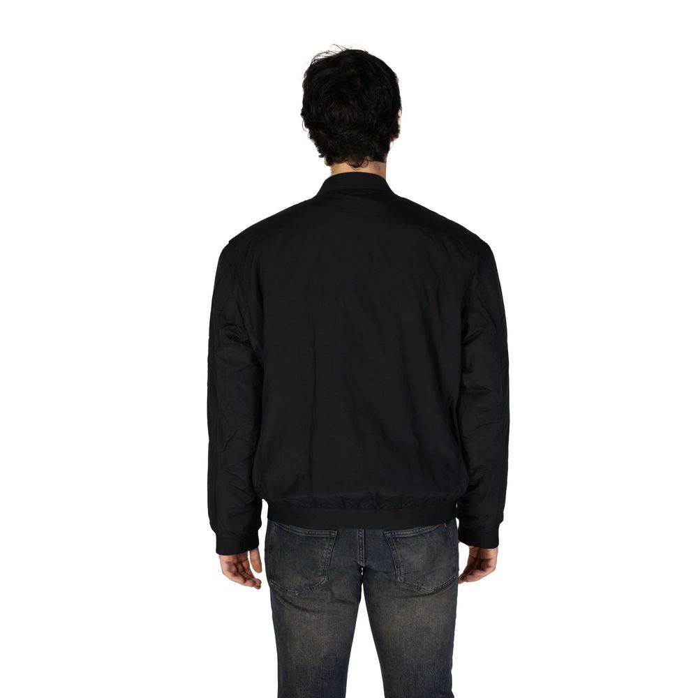 Hugo Boss Schwarze Polyamid-Jacken &amp