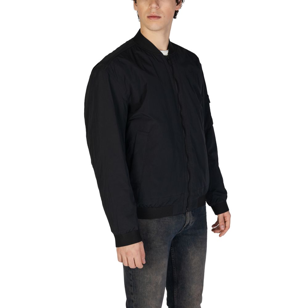 Hugo Boss Schwarze Polyamid-Jacken &amp