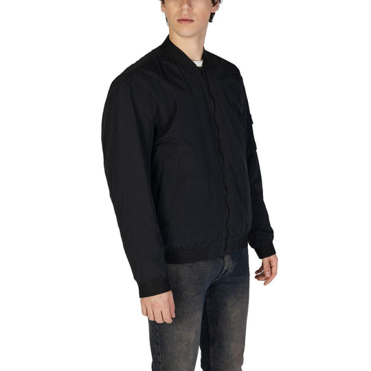 Hugo Boss Schwarze Polyamid-Jacken &amp