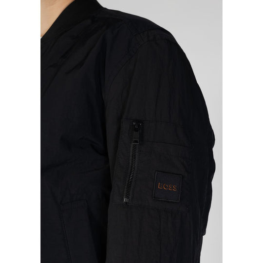 Hugo Boss Schwarze Polyamid-Jacken &amp
