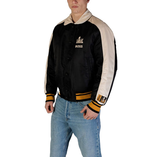 Hugo Boss Schwarze Polyamid-Jacken &amp