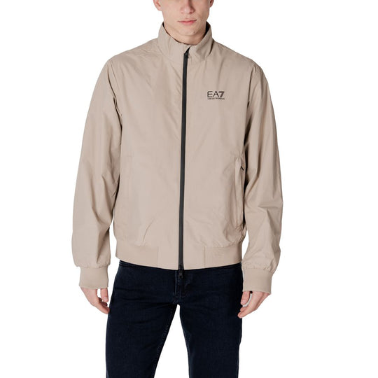EA7 Emporio Armani Beige Polyamid-Jacken &amp