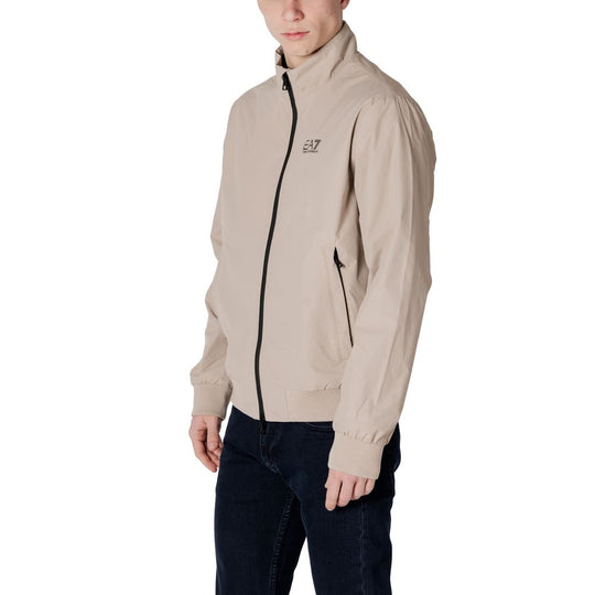 EA7 Emporio Armani Beige Polyamid-Jacken &amp