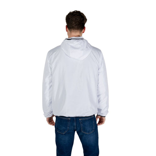 EA7 Emporio Armani Weiße Polyesterjacken &amp
