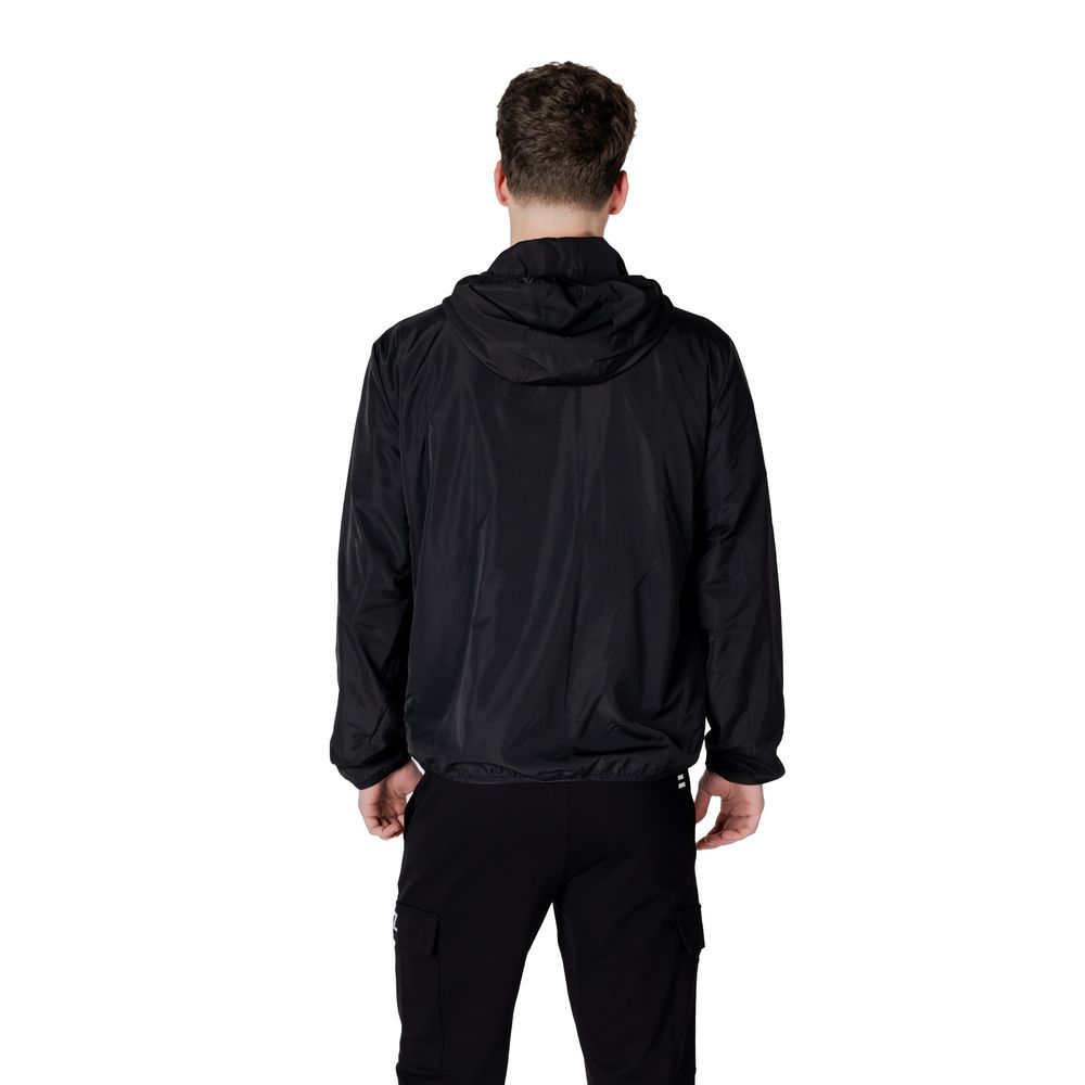 EA7 Emporio Armani Schwarze Polyesterjacken &amp