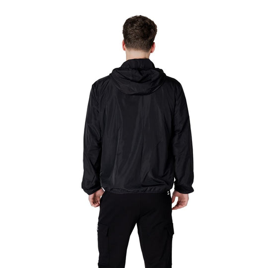 EA7 Emporio Armani Schwarze Polyesterjacken &amp
