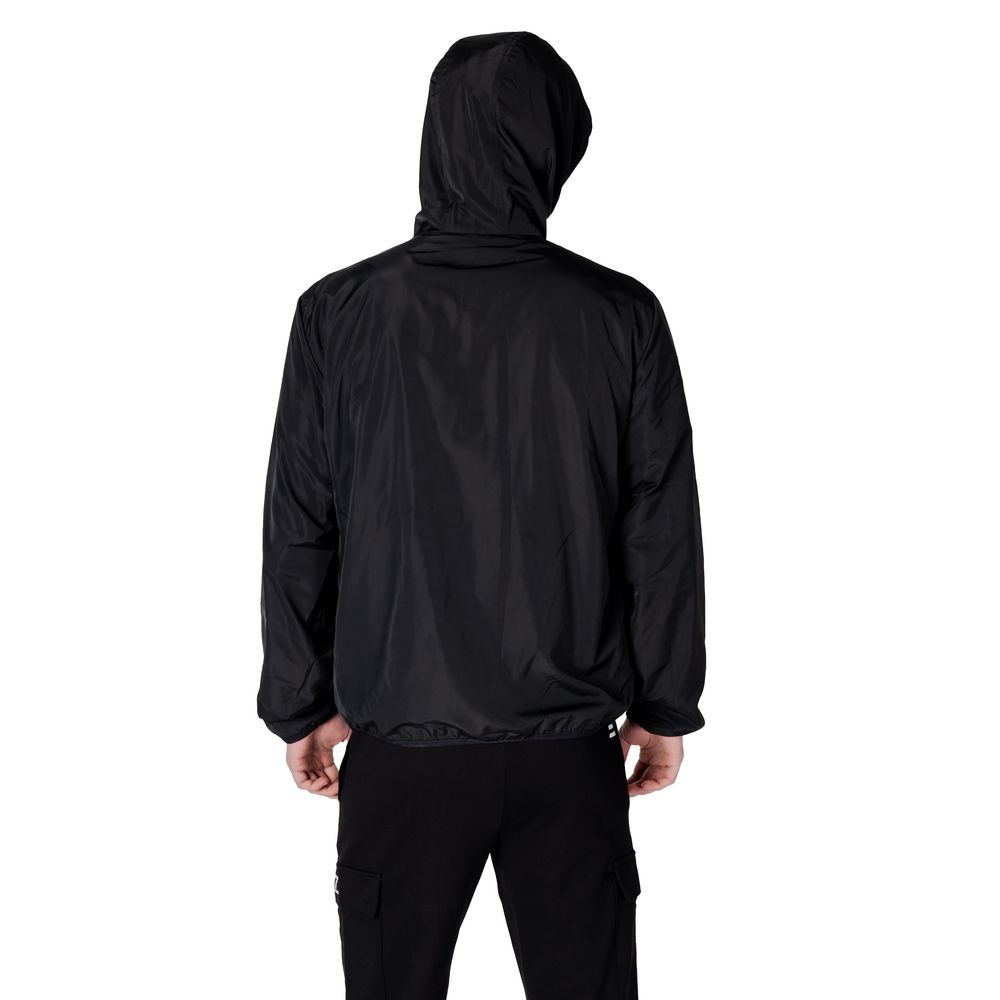 EA7 Emporio Armani Schwarze Polyesterjacken &amp