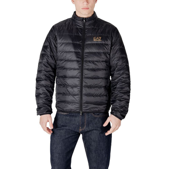 EA7 Emporio Armani Schwarze Polyamid-Jacken &amp