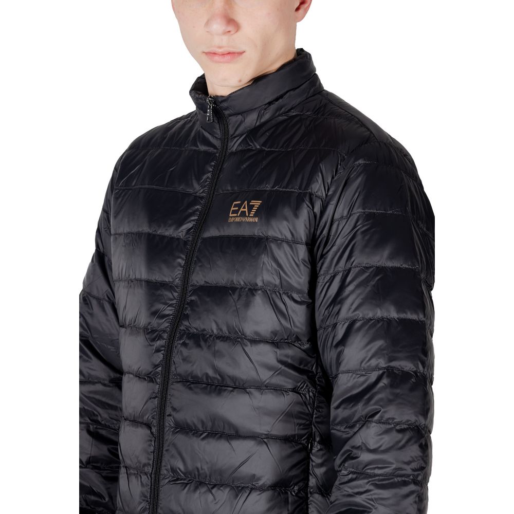 EA7 Emporio Armani Schwarze Polyamid-Jacken &amp