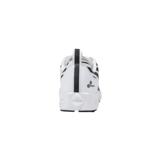 EA7 Emporio Armani Schwarzer und weißer Polyester-Sneaker