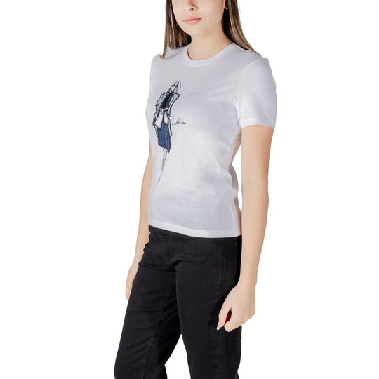 Only Weißes T-Shirt aus Bio-Baumwolle