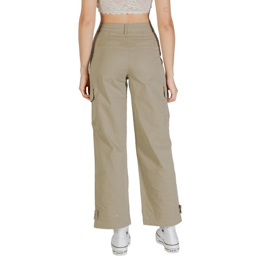 Only Beige Baumwollhose