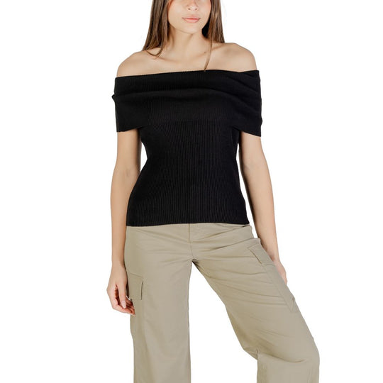 Only Schwarzer Polyester-Pullover