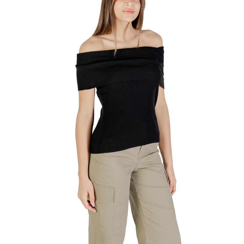 Only Schwarzer Polyester-Pullover